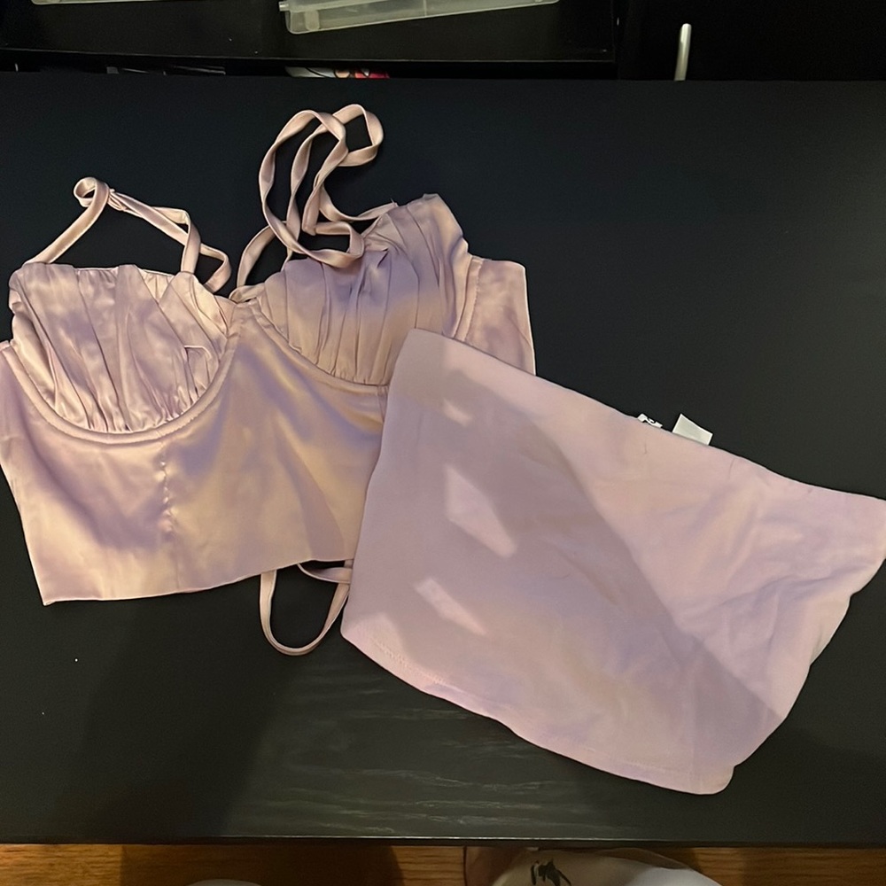 Lilac crop tops